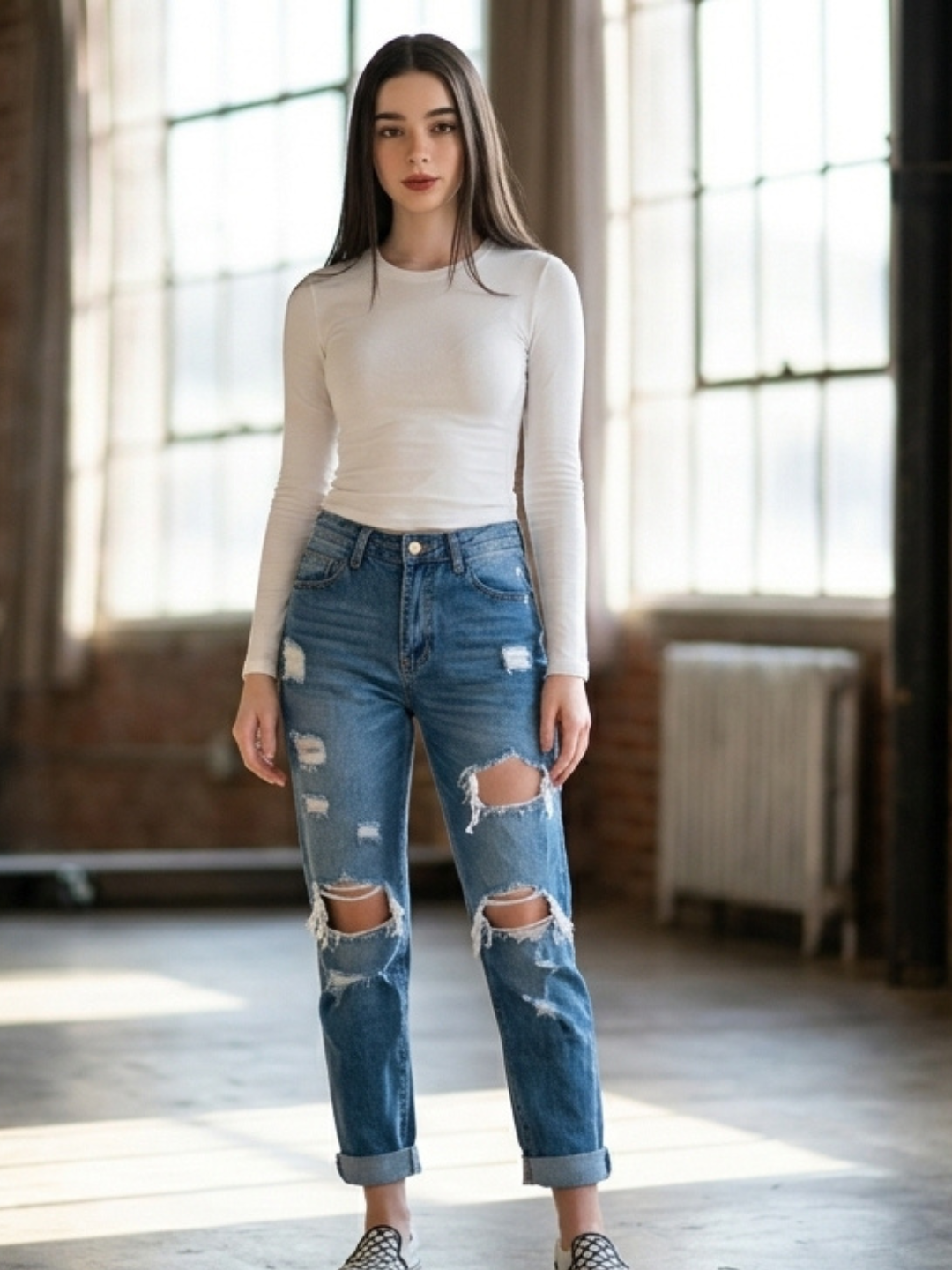 jeans déchirés Personalisé