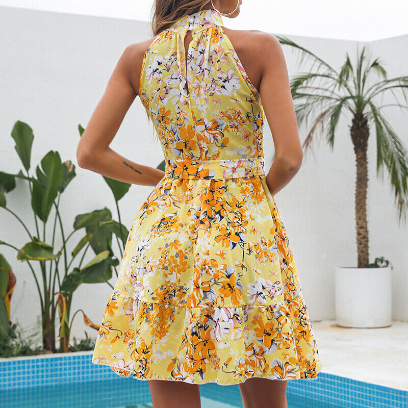Robe Fleurie Col-Bénitier